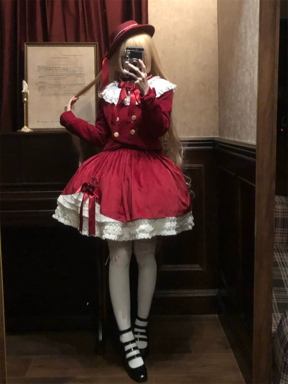 LeMiroir - Winter Solstice - Elegant Lolita Winter Short Coat & SK