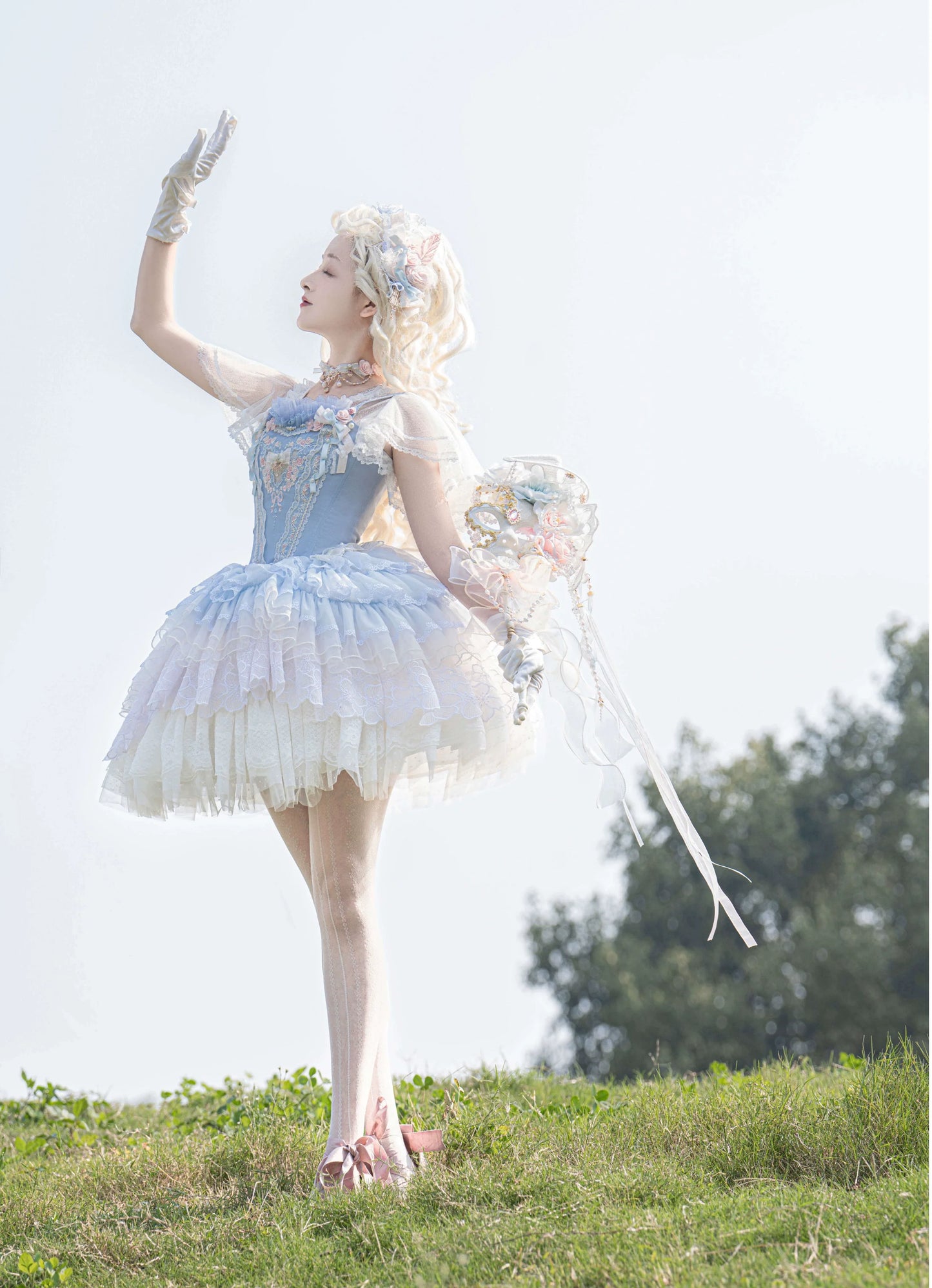 Garden Cat - Dreamy Dance Gorgeous Lolita JSK and SK