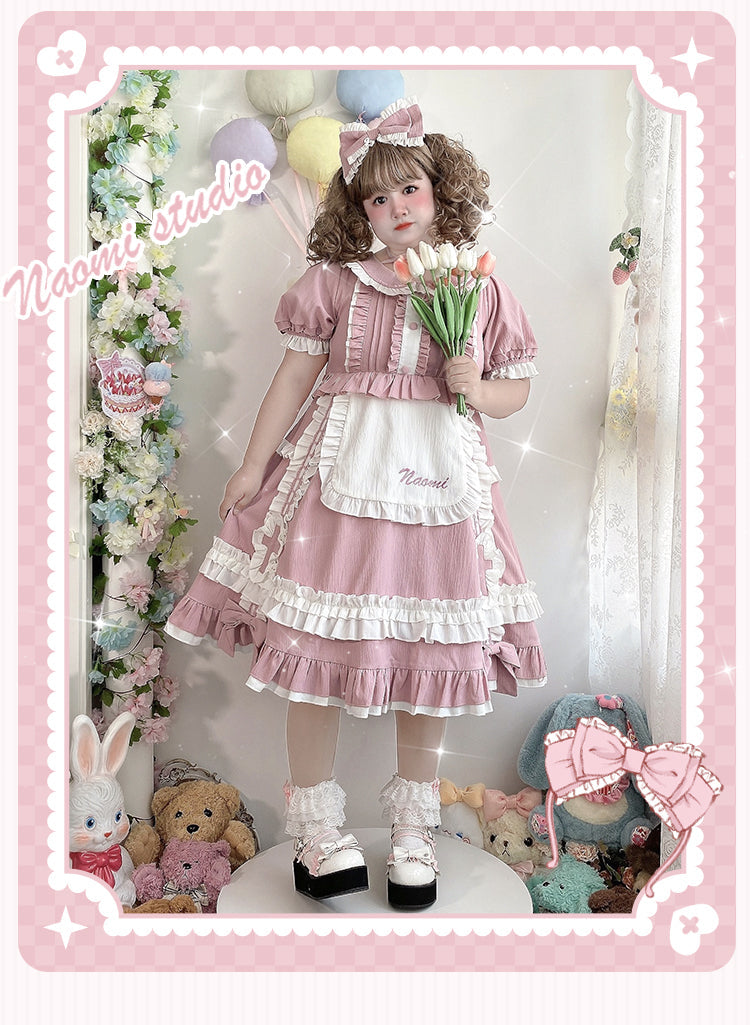 Niu Niu - Plus Size Lolita Nurse Summer OP Dress