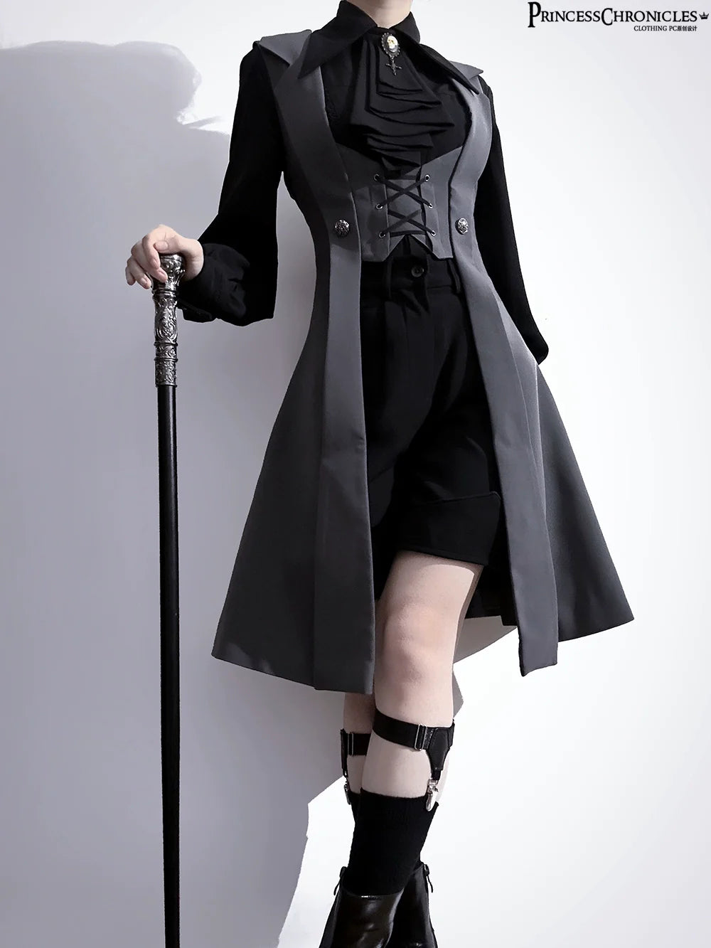 Princess Chronicles - The Night Prelude - Retro Lolita Vest Gothic Lolita Black Waistcoat