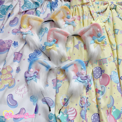 Cheese Cat - Sweet Lolita Dog Ears Shaped KC Multicolor