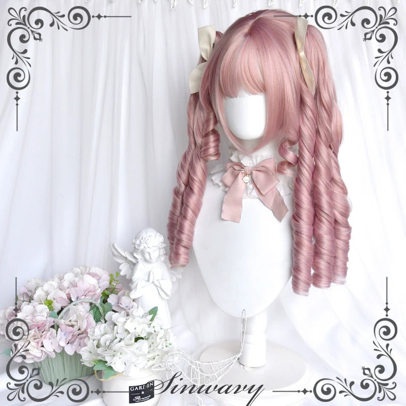 Sinwavy - Sweet Lolita Wig, Detachable Roman Curl Ponytail