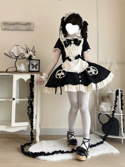 SeeYou - Sweet Cake - Sweet Lolita Platform Shoes Wood Grain