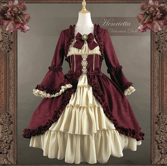 Henrietta - Victoria Doll - Vintage Lolita Dress Multicolor