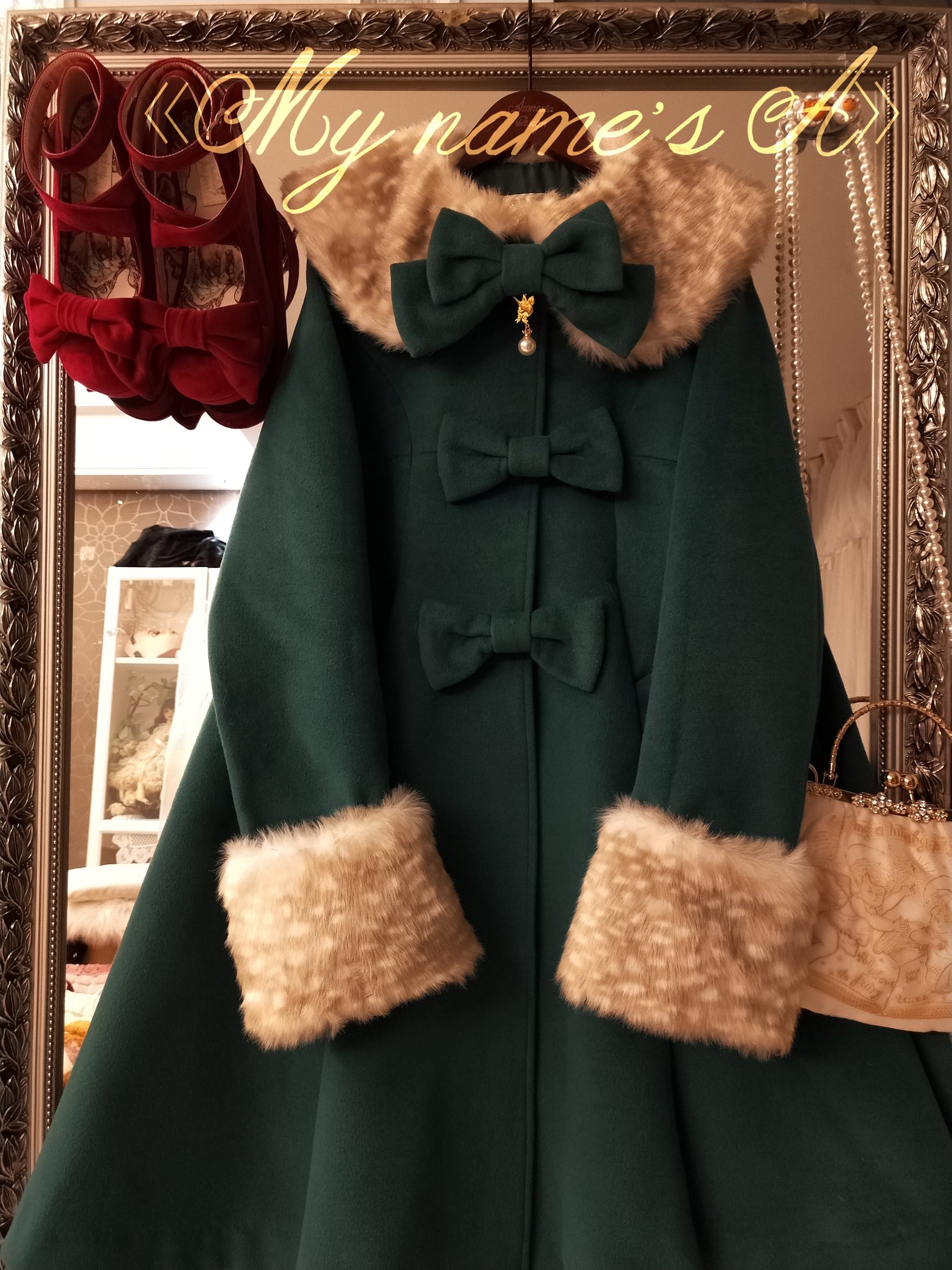 Unideer - Casual Lolita Winter Wool Down Coat Multicolors