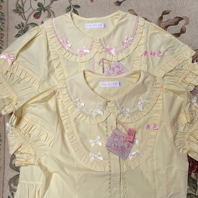 MIST - Creamy Condensed Milk - Kawaii Lolita Shirt Soft Girl Short-sleeved
