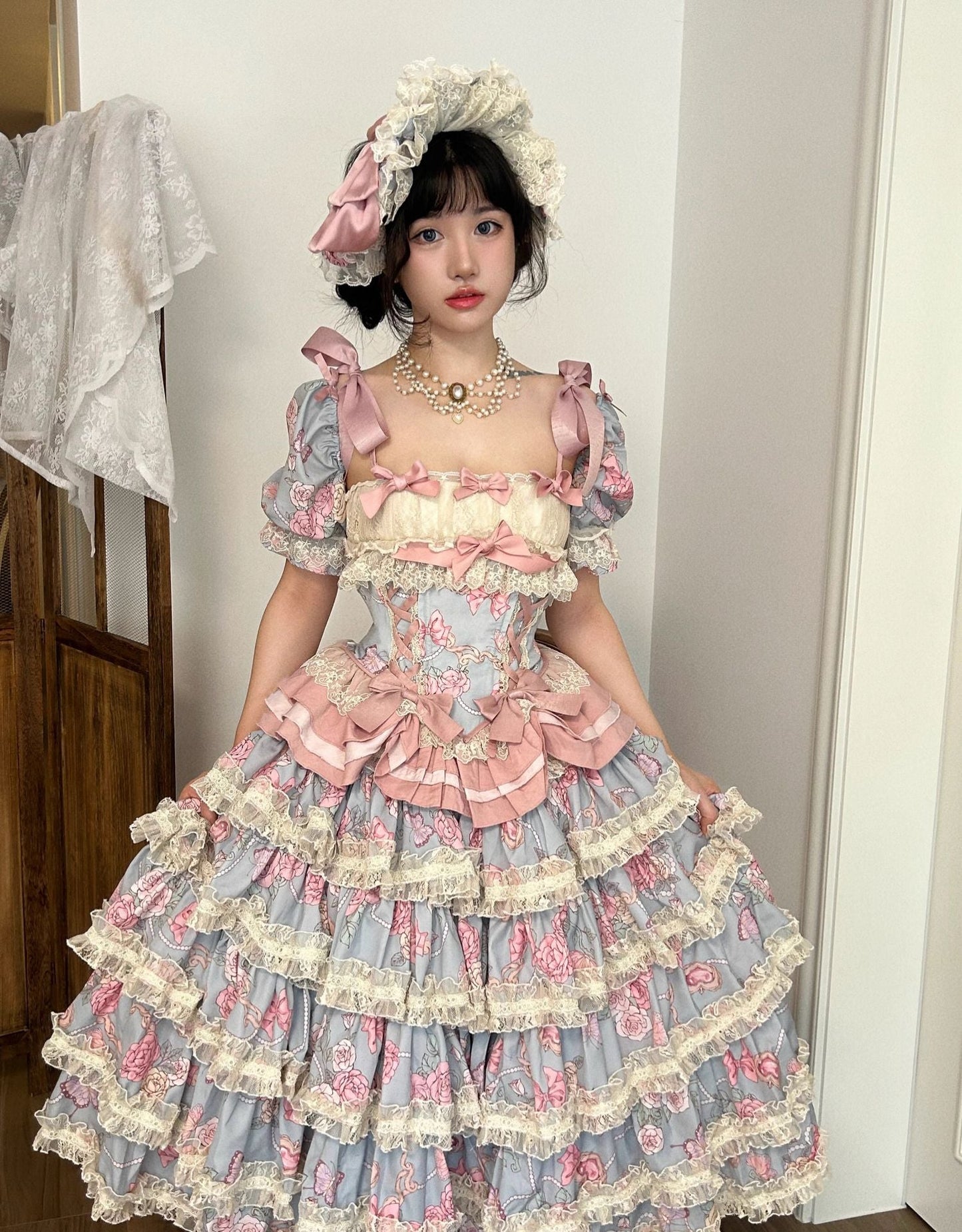 Sweet Wood - Jewel Rose - Plus Size Sweet Lolita Skirt Set in Separate Pieces