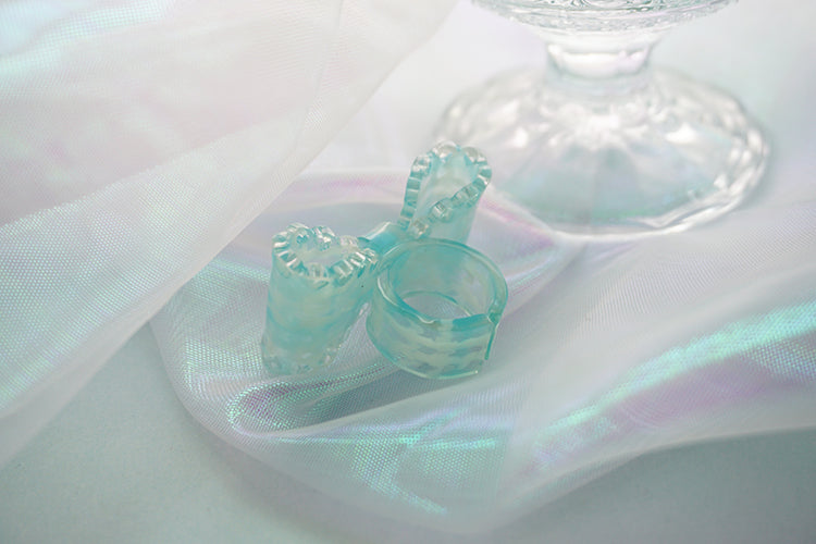 Cat Tea Party - Sweet Lolita Bow Ring and Necklace