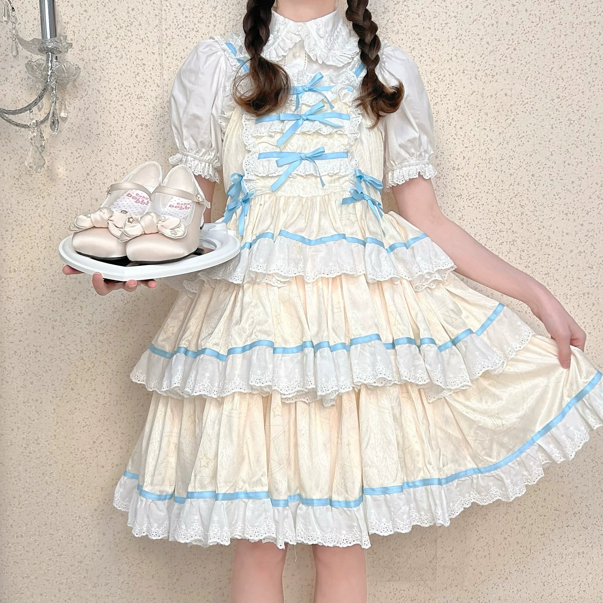 Dolly Doll - Little Fat Ding - Sweet Lolita Shoes Low Heel Round-toe Shoes