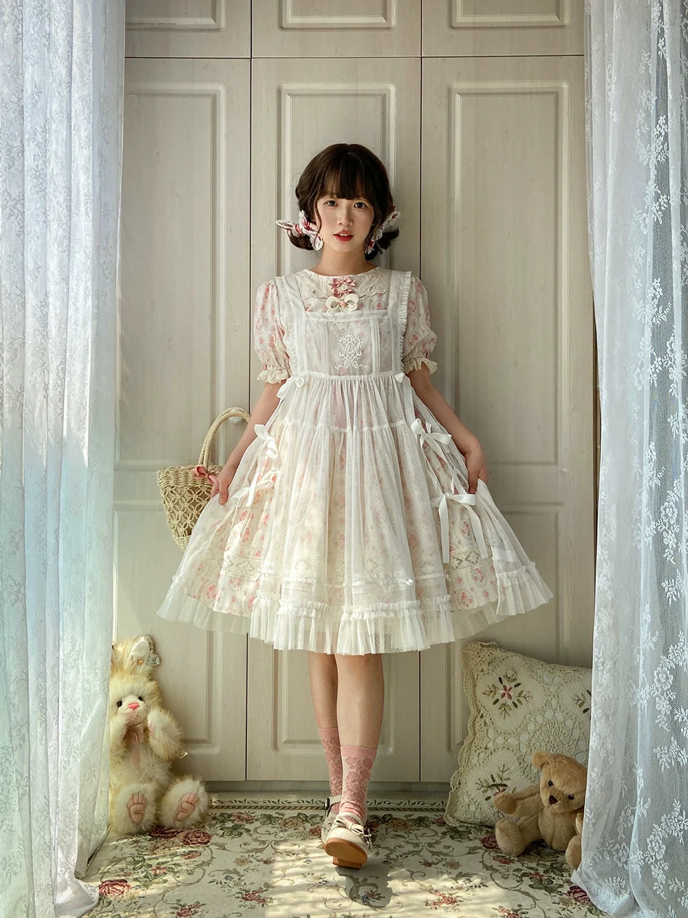 Miss Point - Customized Elegant Lolita OP Dress Cute Daily Girl Short Lolita Dress