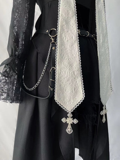 Your Highness - Nun Lolita Gothic OP Dress Full Set