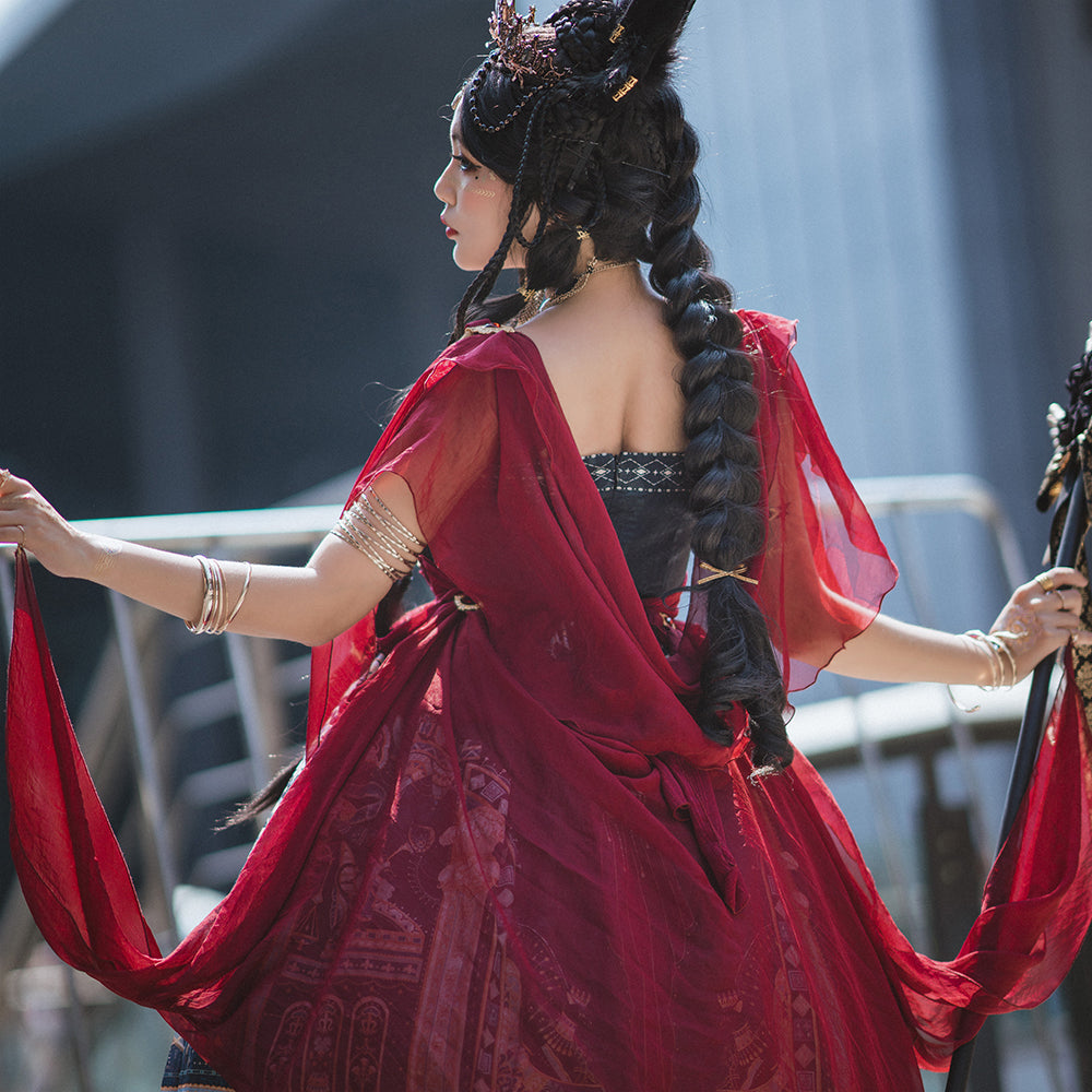 Miss Point - Dusk Bester - Egyptian Lolita Brooch Waistband Shawl