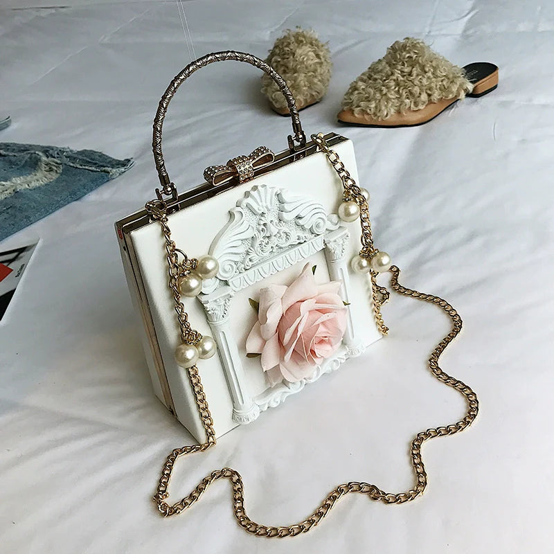 Prime Sister - Gothic Lolita Retro Bag Baroque Square Crossbody Bag