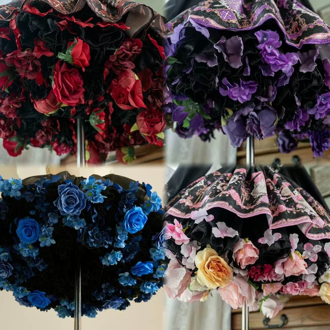 Sky Rabbit - Floral Lolita Petticoat with Detachable Trim