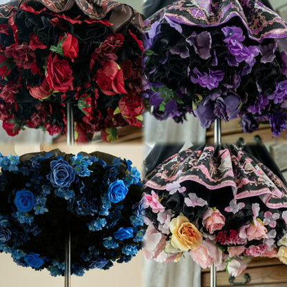 Sky Rabbit - Floral Lolita Petticoat with Detachable Trim