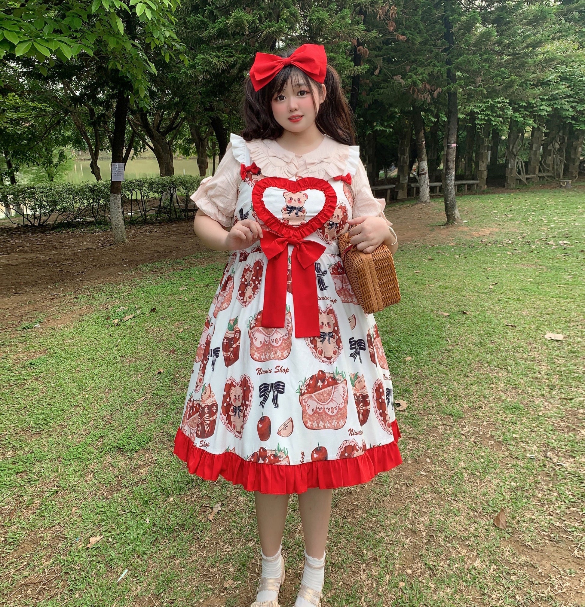 Niu Niu - Rainbow Cake - Plus Size Lolita Blouse Doll Collar Summer Shirt