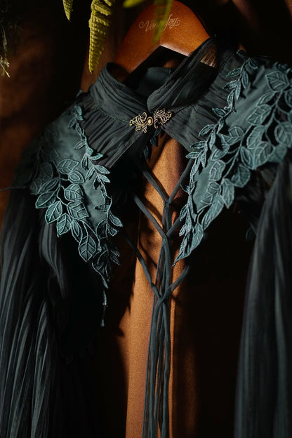 FunCcino - Dense Forest Corridor - Elegant Lolita Blouse and Cape