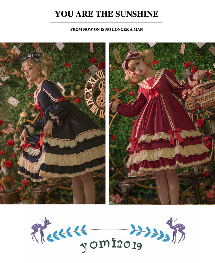 Eieyomi - Miss Betty - Vintage Princess Cotton Lolita OP Dress
