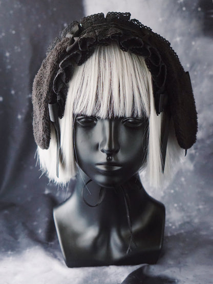 Strange Sugar - Black Wings Halloween Goth Lolita Hairband