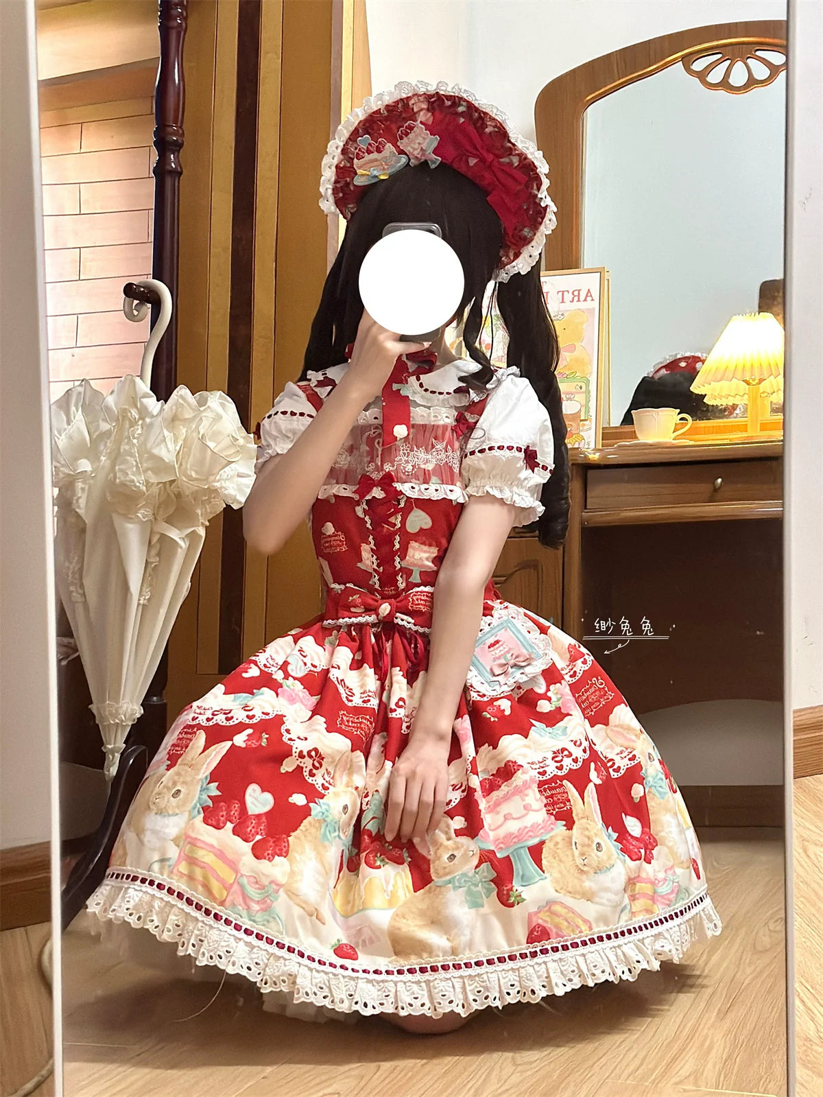 Dark Star Island - Honey Bunny Cake - Sweet Lolita JSK/OP/Strap SK/Shirt