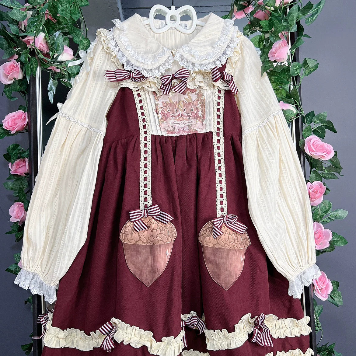 DMFS Lolita - Sweet Lolita Shirt Doll Collar Blouse High-waisted