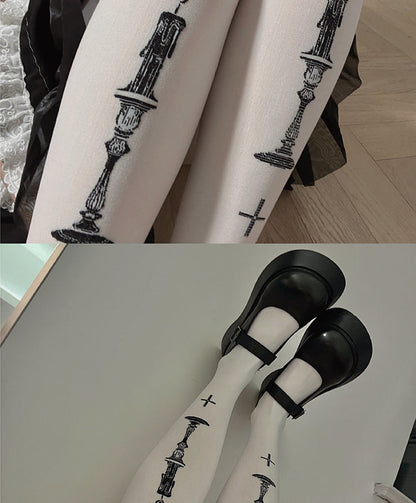 Roji roji - Gothic 80D Velvet Lolita Tights