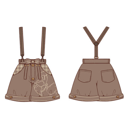 Piggy Bun - Famous Detective Goose - Ouji Lolita Shorts Set, Pockets