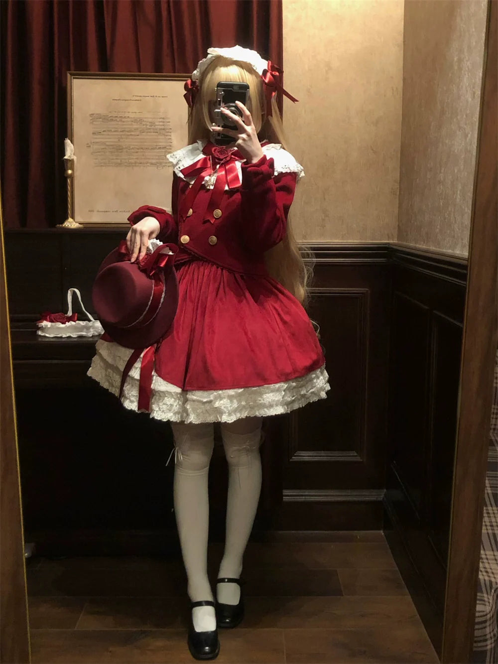 LeMiroir - Winter Solstice - Elegant Lolita Winter Short Coat & SK