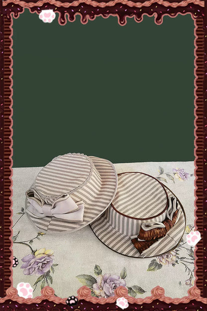 Infanta - From Afar - Vintage Striped Peppy-Style Lolita JSK & Cape