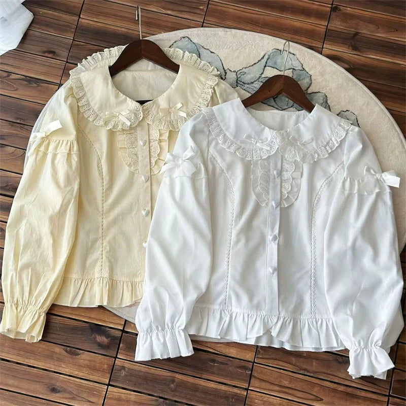 Sugar Girl - Kawaii Lolita Shirt, Peter Pan Collar