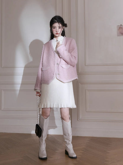 Chinese style wool dress【s0000005779】