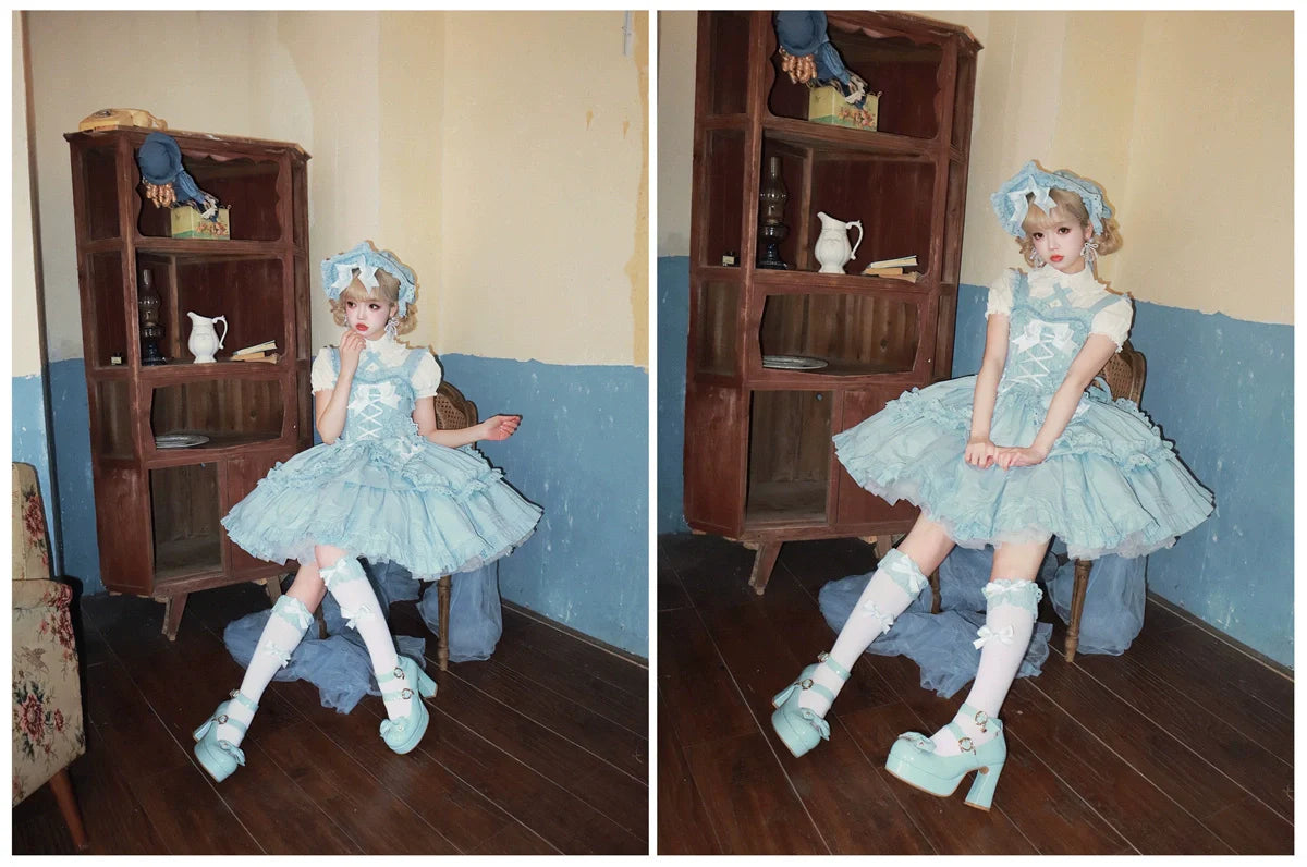 Dark Star Island - Halloween Gothic Lolita JSK Short Lolita Jumper Dress