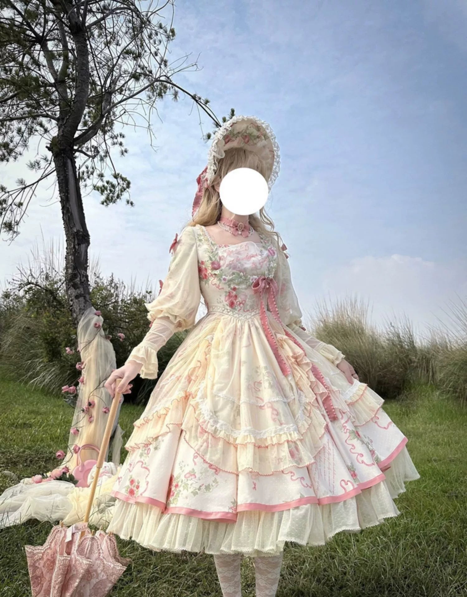 Miaoplus - Romantic Seizure - Sweet Lolita OP Mutton Sleeve Lolita Dress