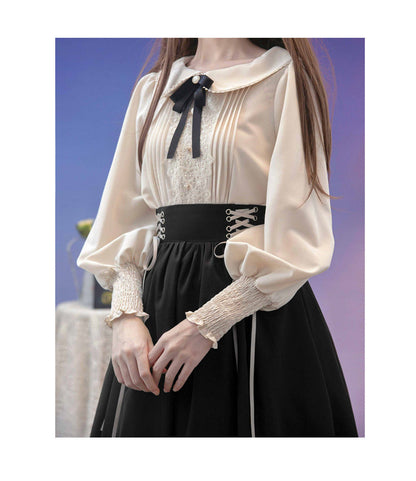 EESSILY - Countess's Autumn Tour - Retro Lolita Embroidery Long SK