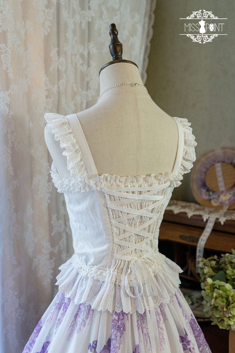 Miss Point - Midsummer Garden - Elegant Lolita Cotton Top