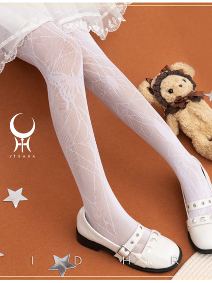 Yidhra - Gothic Lolita Spider Butterfly Net Pantyhose