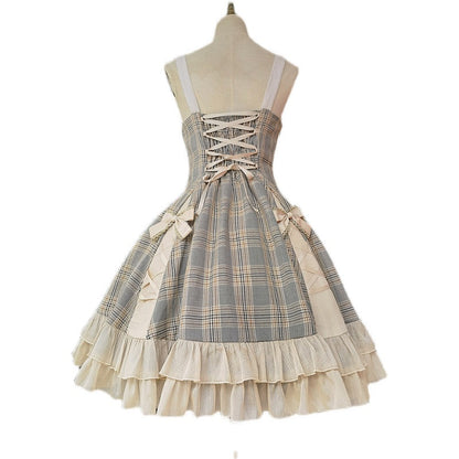Infanta - Memoirs of Backlight - Elegant Plaid Lolita JSK Dress