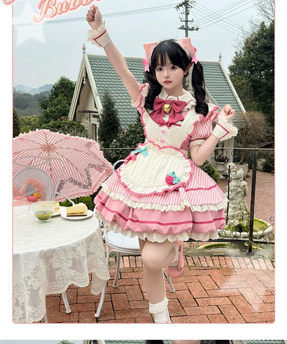 Sakurahime - Berry Bubble - Cute Lolita OP Dress Two Kawaii Styles