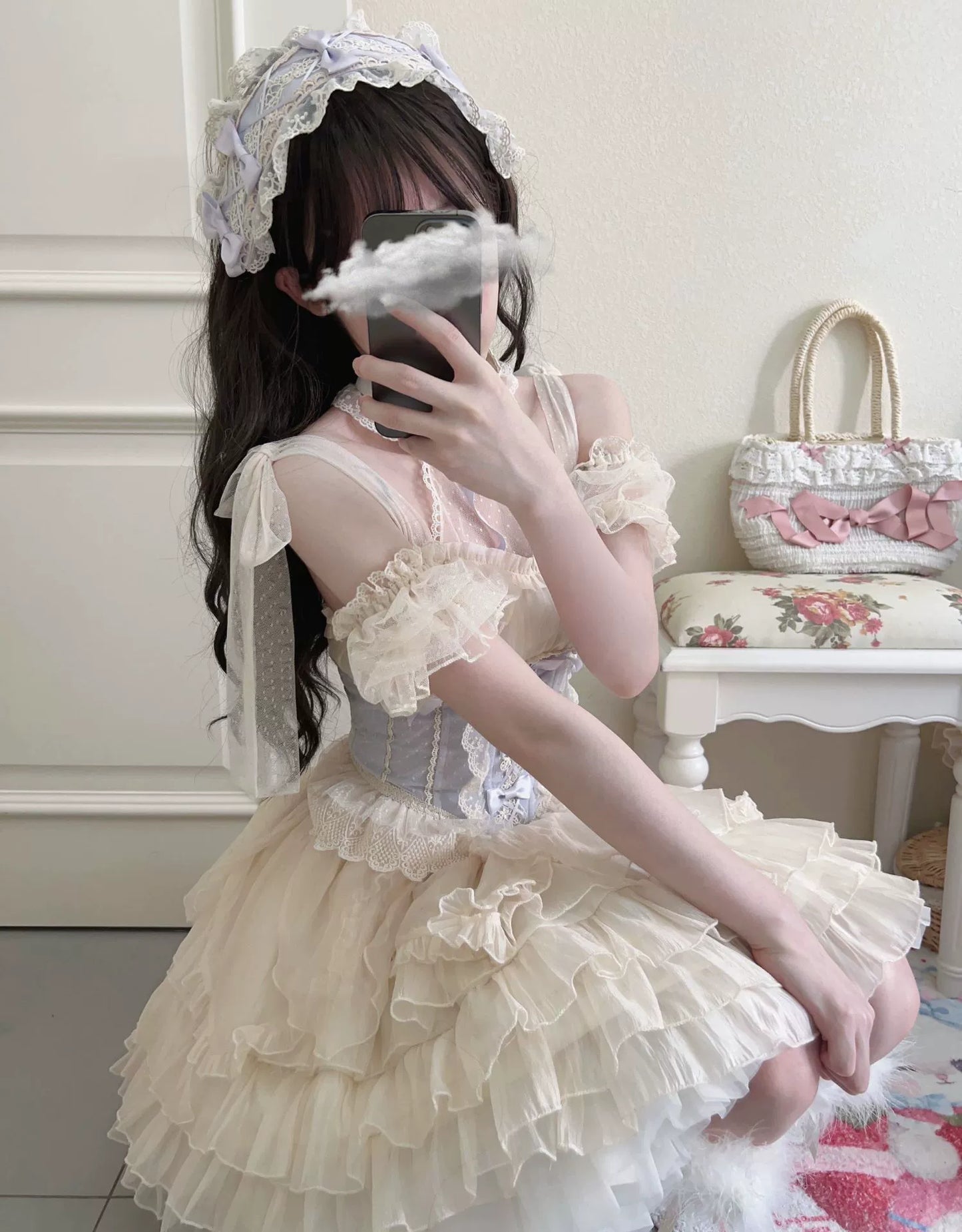 Original Design - Heart Flutter Love - Sweet Lolita Accessoriy Set and Inner Wear Multicolors