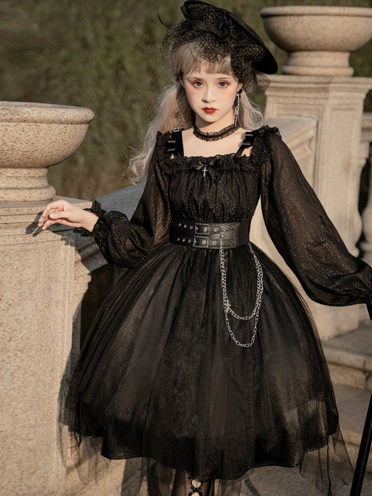 Your Princess - Gothic Lolita High Waist Black Dress