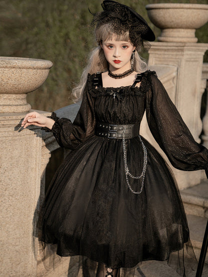 Your Princess - Gothic Lolita High Waist Black Dress