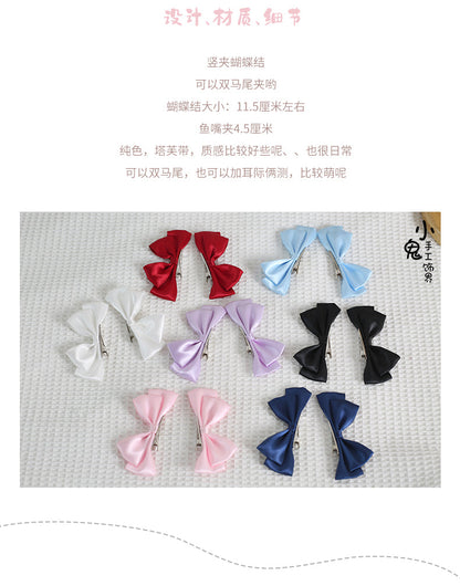 Xiaogui - Sweet Lolita Ponytail Lolita Bow Hair Clips