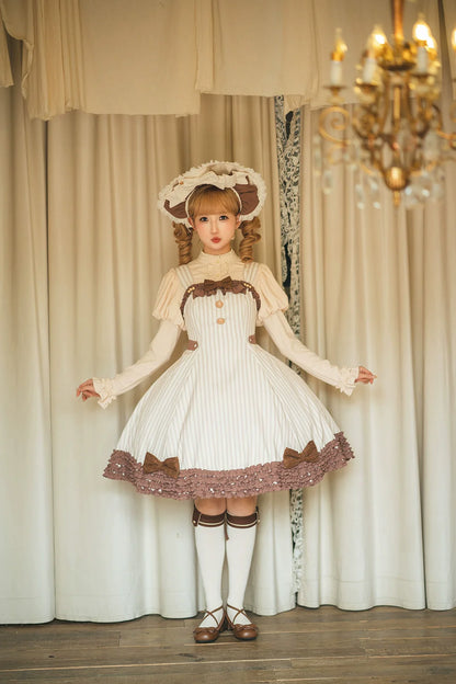 Miss Point - Classical Chocolate - Classic Lolita Blouse Customized Reteo Lolita Shirt