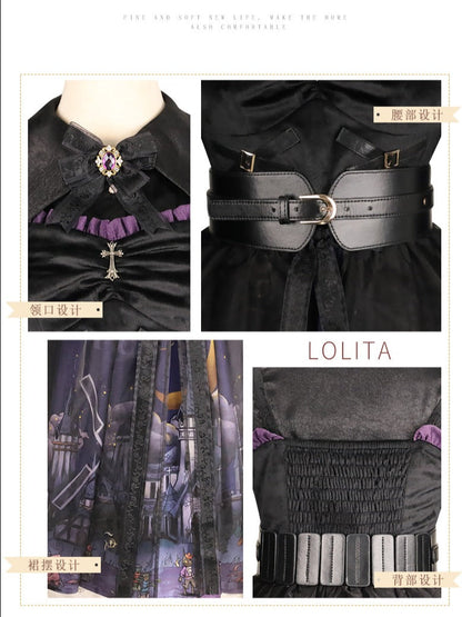 YingLuoFu - Witchville Halloween Gothic Lolita Jumper Dress