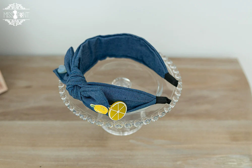 Miss Point - Daisy Lemon - Kawaii Lolita Lemon and Flowers Accessory