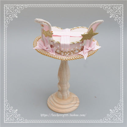 Fox Cherry - Lolita Rabbit Ears Top Hat Multiple colors