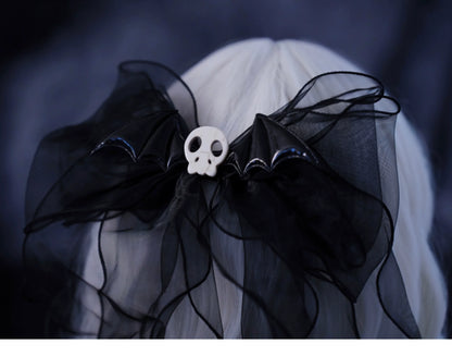 Strange Sugar - Gothic Hair Accessories Set Skulls Sharks Lolita Clips Headbands