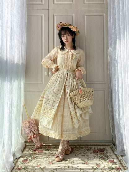 Miss Point - Flower and Alice - Idyllic Retro Floral Country Lolita SK