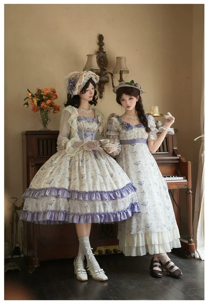 With PUJI - Iris Secret - Twins Lolita Summer Dress, Empire OP, Bodice JSK