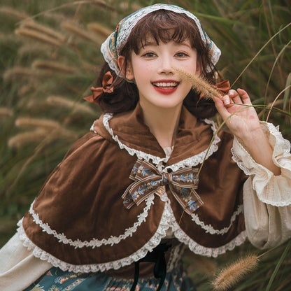 Miss Point - Praise of Abundance - Bavarian Velvet Lolita Jumper Dress